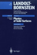 Physics of solid surfaces. Subvol D. Interaction of radiation with surfaces and electron tunneling /