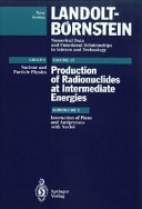 Production of radionuclides at intermediate energies. Subvol. E. Interactions of pions and antiprotons with nuclei /
