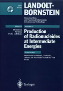 Production of radionuclides at intermediate energies. Subvol. I. Interactions of protons, deuteron,s tritons, 3He-nuclei and alpha-particles with nuclei (supplement to 1/13 A to D and F to H) /