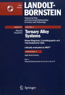Ternary alloy systems. Subvol. A, Pt. 2. Light metal systems Selected systems from Al-Cu-Fe to Al-Fe-Ti : phase diagrams, crystallographic and thermodynamic data /