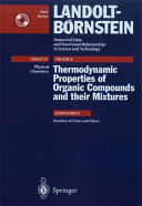 Thermodynamic properties of organic compounds and their mixtures. Subvol. H. Densities of esters and ethers /