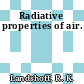 Radiative properties of air.