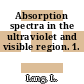 Absorption spectra in the ultraviolet and visible region. 1.