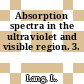 Absorption spectra in the ultraviolet and visible region. 3.