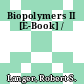 Biopolymers II [E-Book] /