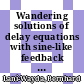 Wandering solutions of delay equations with sine-like feedback [E-Book] /