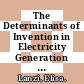 The Determinants of Invention in Electricity Generation Technologies [E-Book]: A Patent Data Analysis /