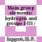 Main group elements: hydrogen and groups I-III /