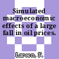 Simulated macroeconomic effects of a large fall in oil prices.