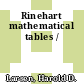 Rinehart mathematical tables /