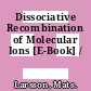 Dissociative Recombination of Molecular Ions [E-Book] /