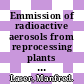 Emmission of radioactive aerosols from reprocessing plants : Symposium on the Physical Behaviour of Radioactive Contamination in the Atmosphere. Vienna, 12.-16.11.1973.