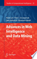 Advances in Web Intelligence and Data Mining [E-Book] /