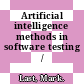 Artificial intelligence methods in software testing / [E-Book]
