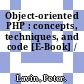 Object-oriented PHP : concepts, techniques, and code [E-Book] /