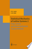 Statistical Mechanics of Lattice Systems [E-Book] : Volume 2: Exact, Series and Renormalization Group Methods /