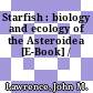 Starfish : biology and ecology of the Asteroidea [E-Book] /