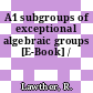 A1 subgroups of exceptional algebraic groups [E-Book] /