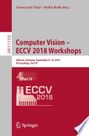 Computer Vision - ECCV 2018 Workshops [E-Book] : Munich, Germany, September 8-14, 2018, Proceedings, Part IV /