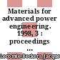 Materials for advanced power engineering. 1998, 3 : proceedings of the 6th Liege Conference /
