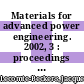 Materials for advanced power engineering. 2002, 3 : proceedings of the 7th Liege Conference [E-Book] /