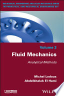 Fluid mechanics : analytical methods [E-Book] /
