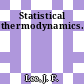Statistical thermodynamics.
