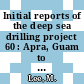 Initial reports of the deep sea drilling project 60 : Apra, Guam to Apra, Guam, March - May 1978