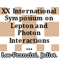 XX International Symposium on Lepton and Photon Interactions at High Energies : Lepton-Photon 01 ; Rome, Italy, 23-28 July 2001 [E-Book] /
