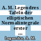 A. M. Legendres Tafeln der elliptischen Normalintegrale erster und zweiter Gattung /