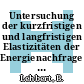 Untersuchung der kurzfristigen und langfristigen Elastizitäten der Energienachfrage in Bezug auf die Energiepreise in der Bundesrepublik Deutschland.