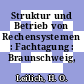 Struktur und Betrieb von Rechensystemen : Fachtagung : Braunschweig, 20.03.74-22.03.74.
