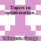 Topics in optimization.