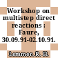 Workshop on multistep direct reactions : Faure, 30.09.91-02.10.91.
