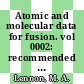 Atomic and molecular data for fusion. vol 0002: recommended cross sections and rates for electron ionisation of atoms and ions: fluorine to nickel.