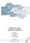 Hadrons and Hadronic Matter [E-Book] /