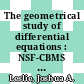 The geometrical study of differential equations : NSF-CBMS Conference on the Geometrical Study of Differential Equations, June 20-25, 2000, Howard University, Washington, D.C [E-Book] /