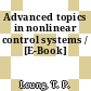 Advanced topics in nonlinear control systems / [E-Book]