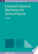 Essential classical mechanics for device physics [E-Book] /