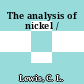 The analysis of nickel /