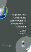 Computer and Computing Technologies in Agriculture II, Volume 3 [E-Book] : The Second IFIP International Conference on Computer and Computing Technologies in Agriculture (CCTA2008), October 18-20, 2008, Beijing, China /