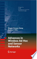 Advances in Wireless Ad Hoc and Sensor Networks [E-Book] /