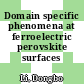 Domain specific phenomena at ferroelectric perovskite surfaces /