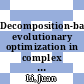 Decomposition-based evolutionary optimization in complex environments [E-Book] /