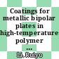Coatings for metallic bipolar plates in high-temperature polymer electrolyte fuel cells [E-Book] /