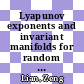 Lyapunov exponents and invariant manifolds for random dynamical systems in a Banach space [E-Book] /