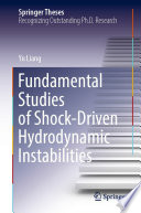 Fundamental Studies of Shock-Driven Hydrodynamic Instabilities [E-Book] /
