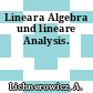 Lineara Algebra und lineare Analysis.