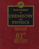 CRC handbook of chemistry and physics : a ready-reference book of chemical and physical data /
