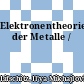 Elektronentheorie der Metalle /